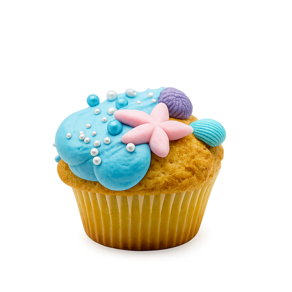 Sea Shell Cupcake
